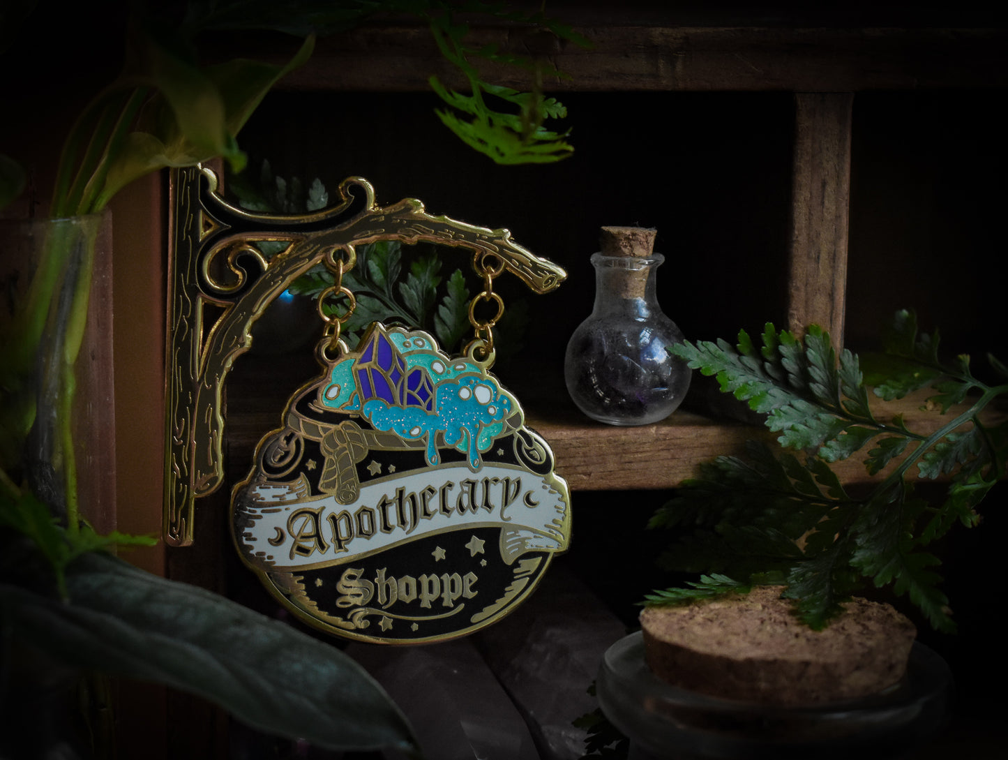 Enamel Pin - Apothecary Shoppe Sign