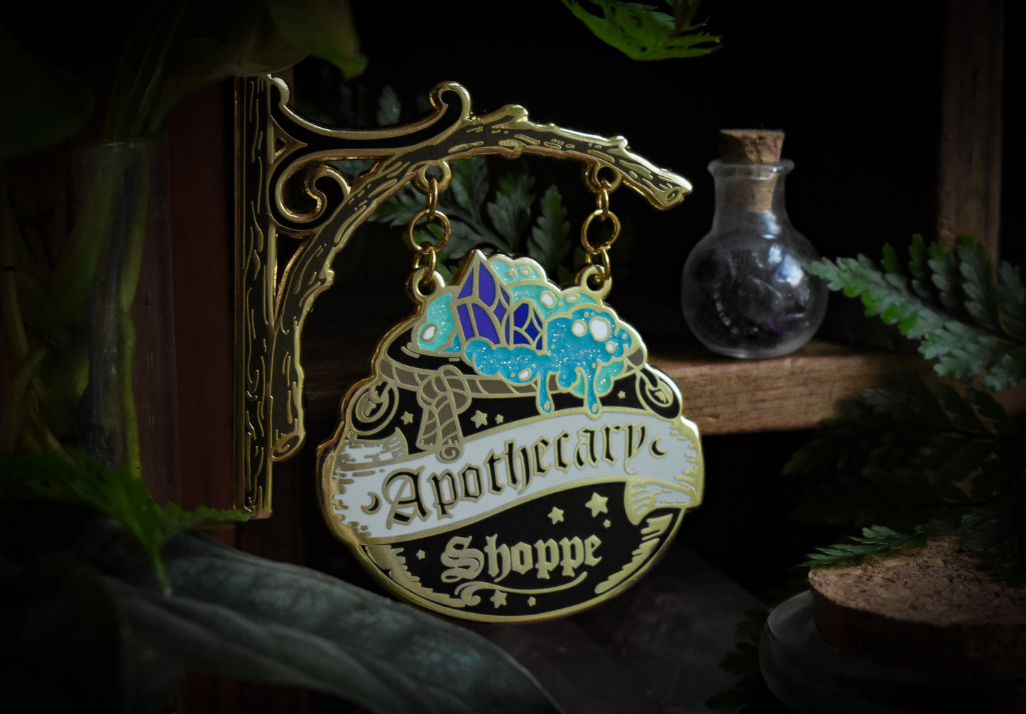 Enamel Pin - Apothecary Shoppe Sign