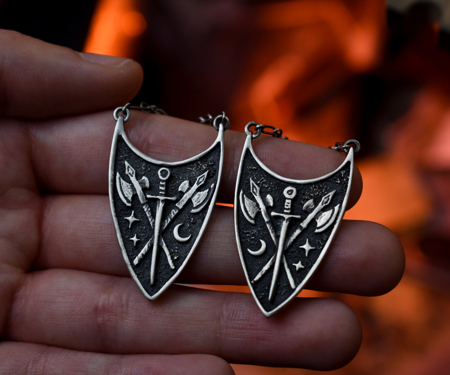 MADE TO ORDER- Armory Earrings - Sterling silver.