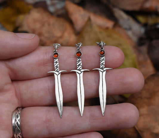 MADE TO ORDER - Fantasy Swords, Sterling silver.