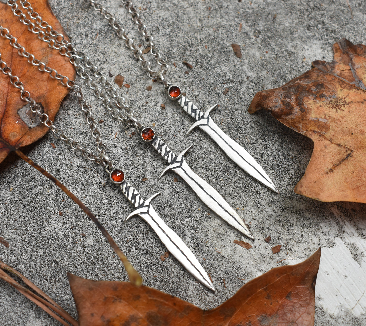 MADE TO ORDER - Fantasy Swords, Sterling silver.