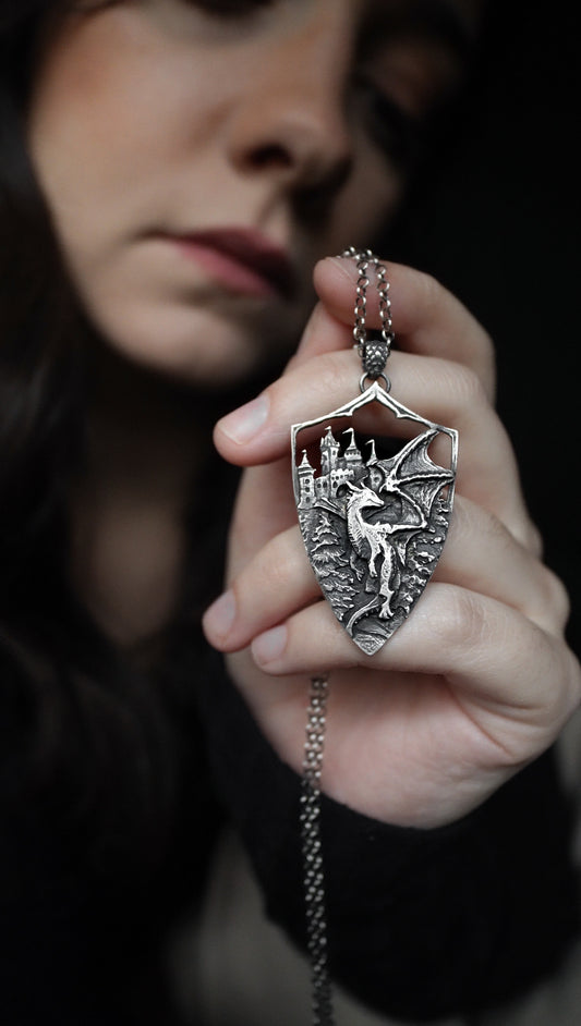 Dragon Rider - Sterling silver