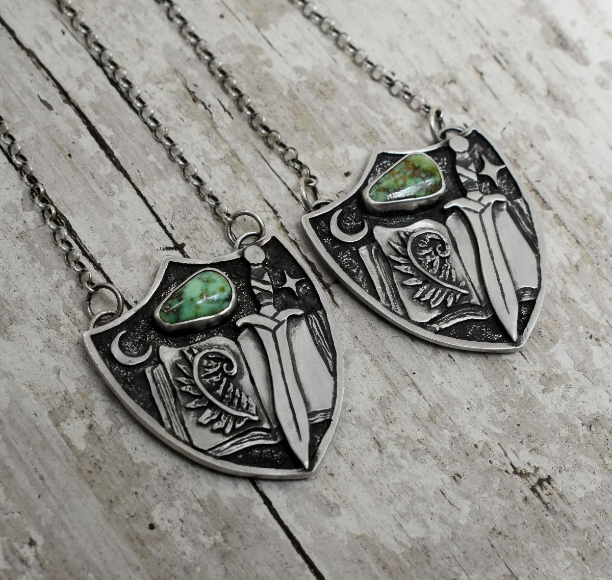 MADE TO ORDER - Fantasy Shield - Sterling silver