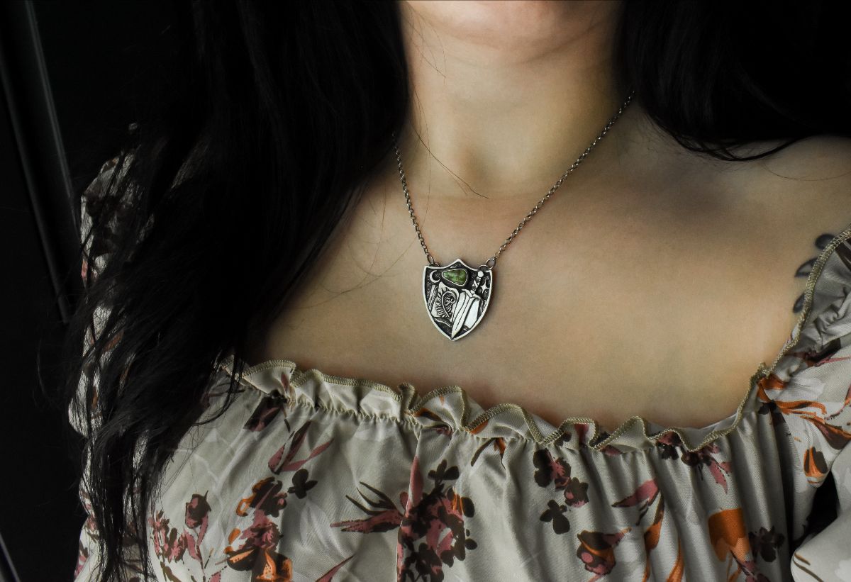 MADE TO ORDER - Fantasy Shield - Sterling silver