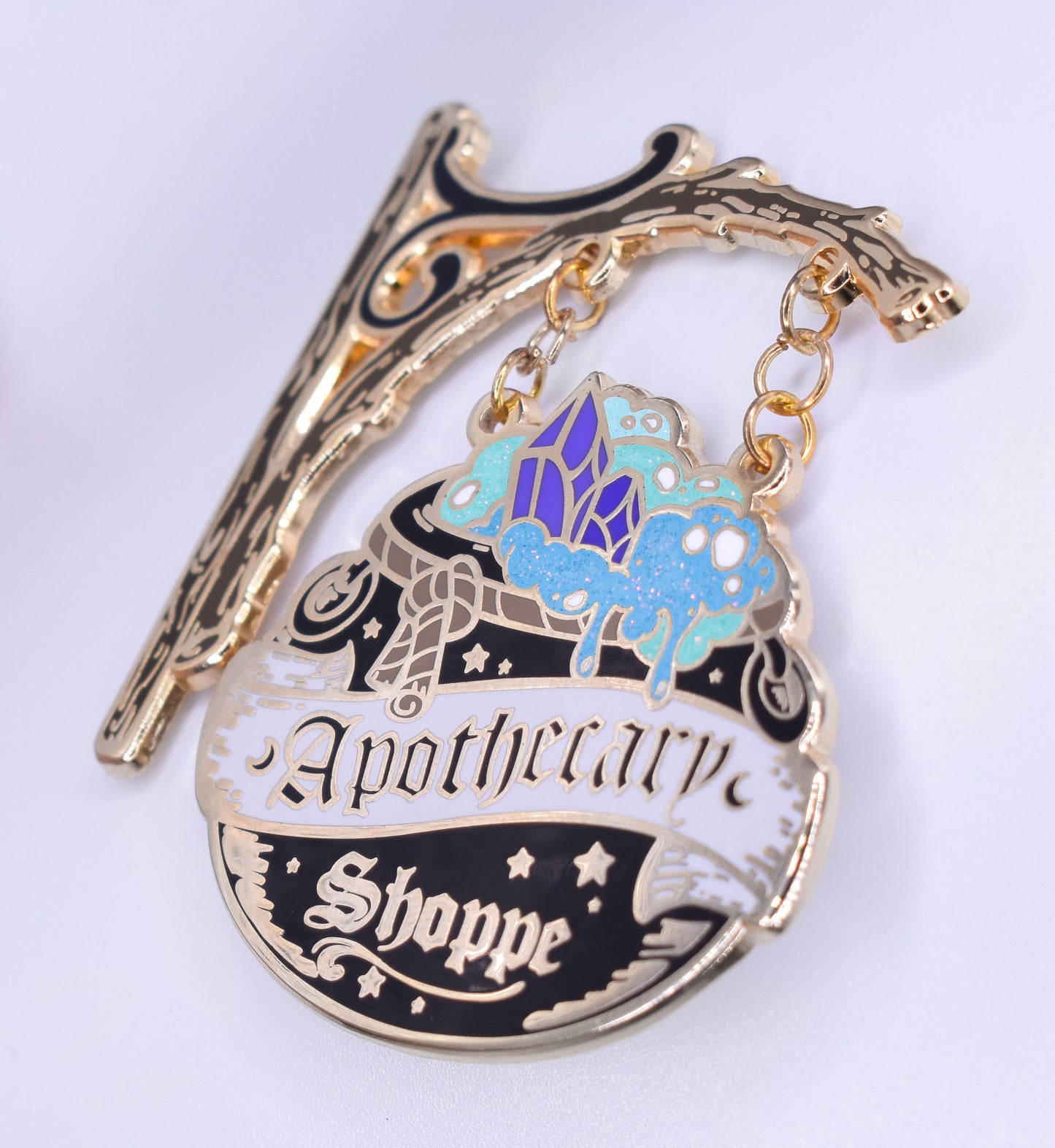 Enamel Pin - Apothecary Shoppe Sign