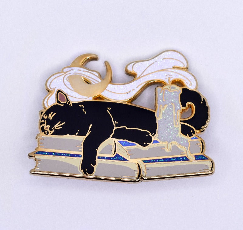 Sleeping Magical Cat-Enamel Pin