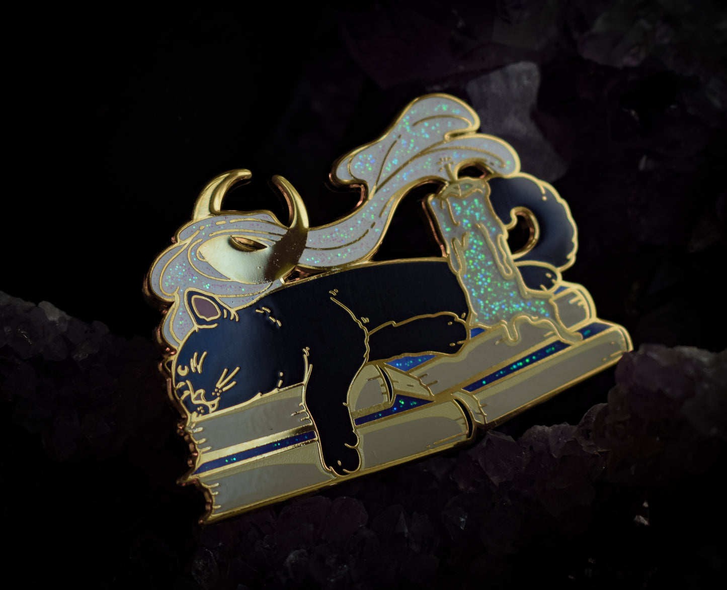 Sleeping Magical Cat-Enamel Pin